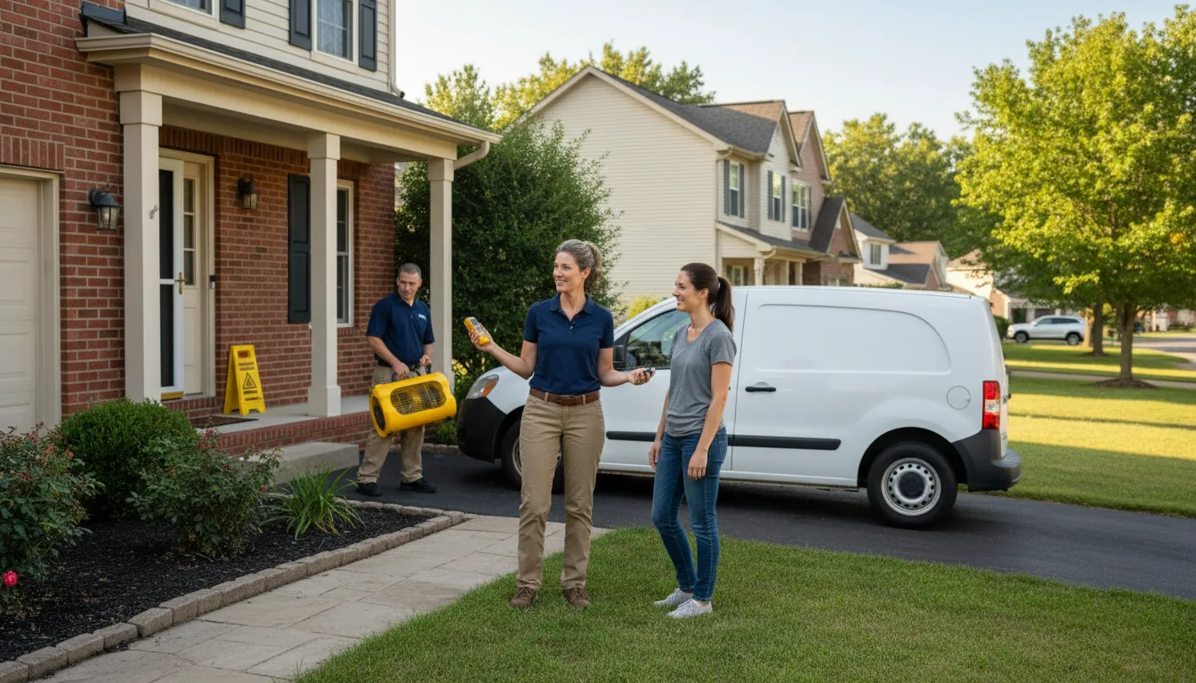 Water restoration image for Dehumidification And Cleanup Services in Marble Hill, MO